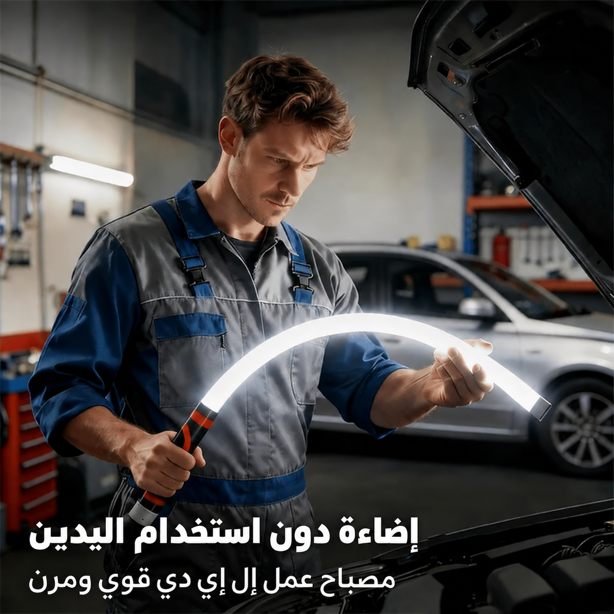 MASARO FlexLight™ – مصباح العمل المرن لصيانة السيارة